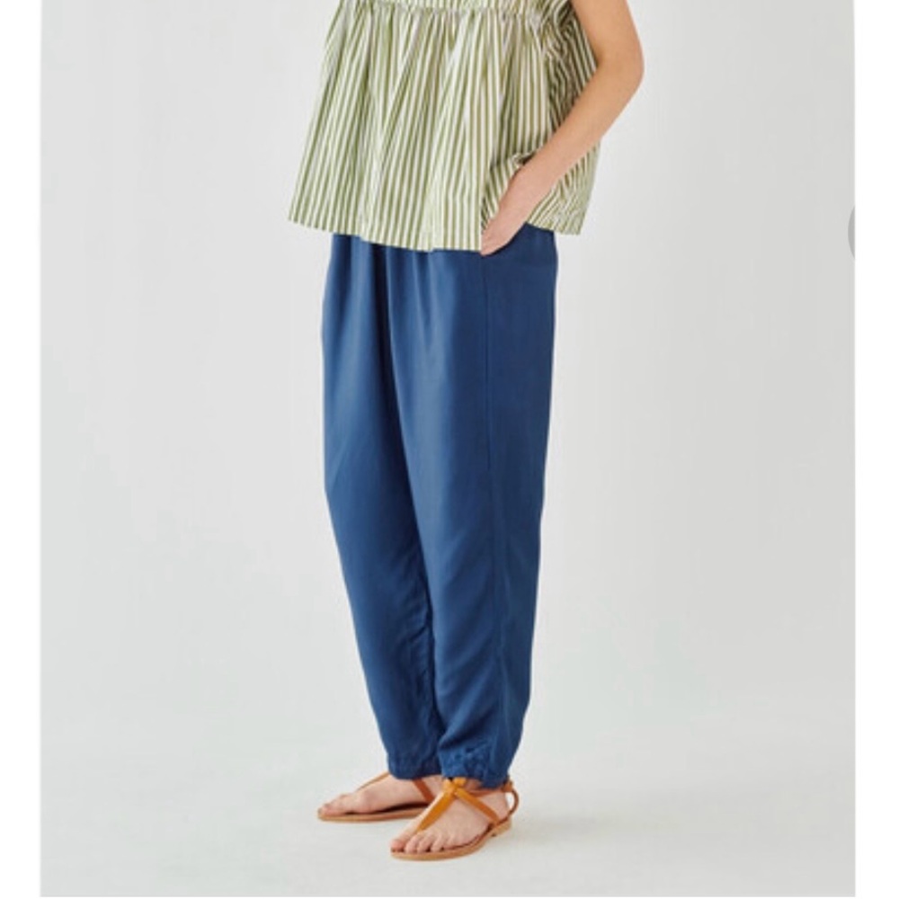 NWT Gallego Desportes Angele blue twill pants